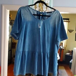 Women's  denim  blouse